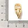 Brass Fold Over Clasps KK-K389-108G-3