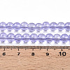 Baking Paint Transparent Glass Beads Strands DGLA-N006-6mm-06-4
