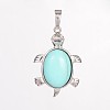 Tortoise Gemstone Pendants G-D648-04-RS-1