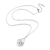 Non-Tarnish 304 Stainless Steel Pendant Necklaces NJEW-P306-03P-2