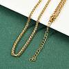 304 Stainless Steel Wheat Chains Necklaces for Unisex NJEW-K395-01B-G-2