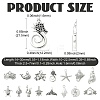 15Pcs Tibetan Style Alloy Pendants FIND-CJC0017-89-2