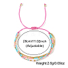 Summer Glass Seed Cylinder Beads Braided Bead Bracelets RV6392-2-3