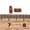 2-Hole Baking Paint Glass Seed Beads SEED-S023-17A-09-3