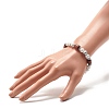 Natural Howlite Beaded Stretch Bracelet for Women or Men BJEW-JB07732-03-3