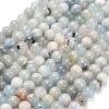 Natural Aquamarine Beads Strands X-G-F591-29A-6mm-02-2