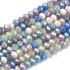 Electroplate Glass Beads Strands EGLA-S192-001A-B05-1