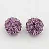 Polymer Clay Rhinestone Beads RB-H258-HD10mm-212-1