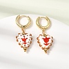 Brass Hoop Dangle Earrings KK-CBA8324-26G-01-3