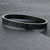 Roman Number Pattern 304 Stainless Steel Hinged Bangles for Couple FS-WG2D392-02-1