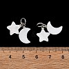 Natural Shell Pendants PALLOY-JF05787-3