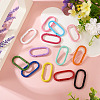 10Pcs Alloy Spring Gate Rings FIND-TA0009-25L-7