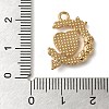 Alloy Enamel Rhinestone Glass Pendants ENAM-U003-02G-04-3