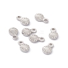 Non-Tarnish 201 Stainless Steel Charms STAS-C057-19P-3