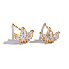 304 Stainless Steel Flower Stud Earrings X-WA7046-2