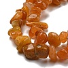 Natural Yellow Jade Chip Bead Strands G-M205-16-01-3