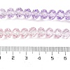 Transparent Painted Glass Beads Strands DGLA-A034-T8mm-A05-4