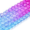 Transparent Glass Beads Strands LS-GLAA-E036-07O-2
