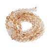 Natural Citrine Beads Strands G-B088-C17-05-3