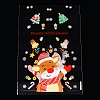 Christams Theme Self-adhesive Plastic Bakeware Bag ABAG-F006-04-4