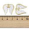 304 Stainless Steel Enamel Pendants STAS-L290-06G-3