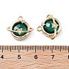Rack Plating Brass Micro Pave Cubic Zirconia Pendants KK-M013-05G-3