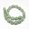 Natural Green Aventurine Faceted Rhombus Beads Strands G-L235A-08B-3