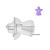 3D Heart Angel Scented Candle Silicone Statue Molds LS-PW-WG46696-01-1