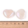 Electroplated Natural Rose Quartz Raw Heart Display Decorations G-N349-06A-3