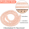 3 Strands Imitation Jade Glass Beads GLAA-PA0001-36B-06-2