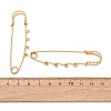 304 Stainless Steel Safety Pins Brooch Findings STAS-C181-01F-G-2
