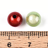 50Pcs Spray Painted Acrylic Beads MACR-YW0003-49-3
