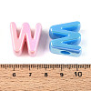 UV Plating Opaque Acrylic European Beads OACR-M027-03W-4