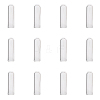 12Pcs Transparent Glass Straw Dustproof Covers AJEW-FG0002-37A-1