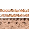 Electroplate Transparent Glass Beads Strands EGLA-Q139-01A-A05-4
