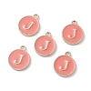 (Defective Closeout Sale Border damaged) Golden Plated Alloy Enamel Charms ENAM-XCP0001-20J-1