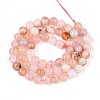 Natural Cherry Blossom Agate Beads Strands G-K310-C07-6mm-3