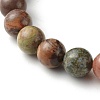 Round Natural Ocean Agate/Ocean Jasper Beads Stretch Bracelets BJEW-JB06385-4