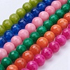 Natural Malaysia Jade Bead Strands G-F488-8mm-1