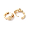 Infinity Brass Hoop Earrings for Women EJEW-B056-19G-2