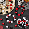 90Pcs 3 Colors Opaque Acrylic Beads MACR-SP0001-63-3
