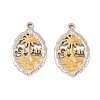 Two Tone 304 Stainless Steel Pendants STAS-L314-10GP-02-1