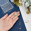 Beebeecraft 16Pcs 4 Style Brass Earring Hooks KK-BBC0012-53-3