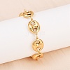 304 Stainless Steel Coffee Bean Link Chain Bracelets X-BJEW-D359-14B-G-6