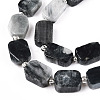 Natural Eagle Eye Stone Beads Strands G-C098-A16-01-2