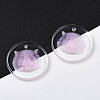 Transparent Resin Pendants RESI-N030-007E-4