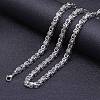 Stainless Steel Byzantine Chain Necklaces for Men FS-WG56795-175-1