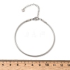 304 Stainless Steel Cable Wire Bangles for Women BJEW-P394-03P-5