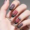 Stainless Steel DIY Nail Art Templates MRMJ-WH0092-208-5