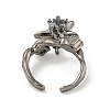 Star Zinc Alloy Open Cuff Ring LS-RJEW-Z048-01B-01-3